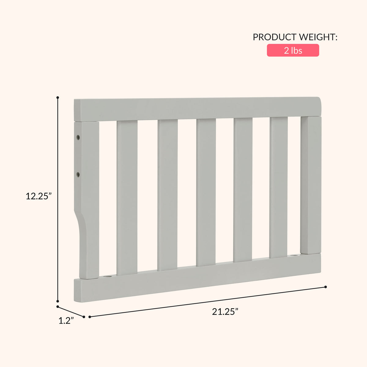 Dream On Me Convertible Crib Toddler Guard Rail