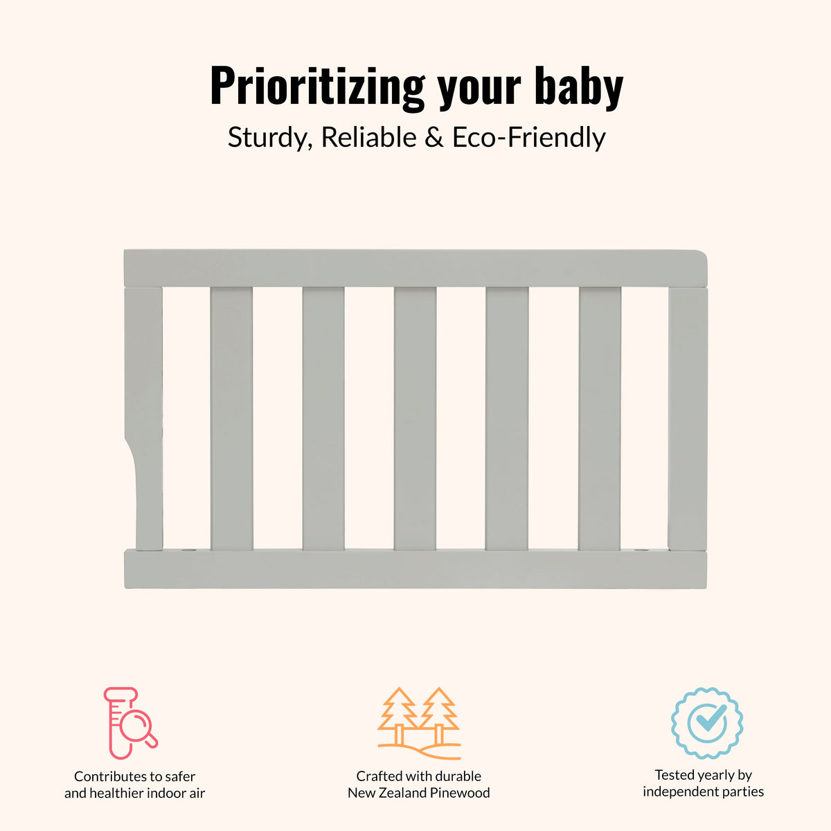 Dream On Me Convertible Crib Toddler Guard Rail