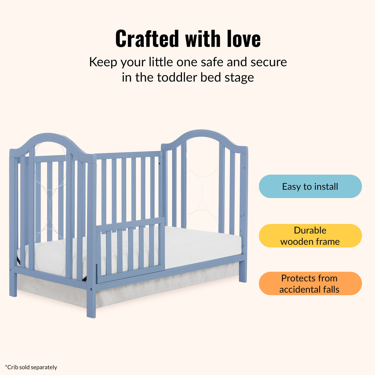 Dream On Me Convertible Crib Toddler Guard Rail