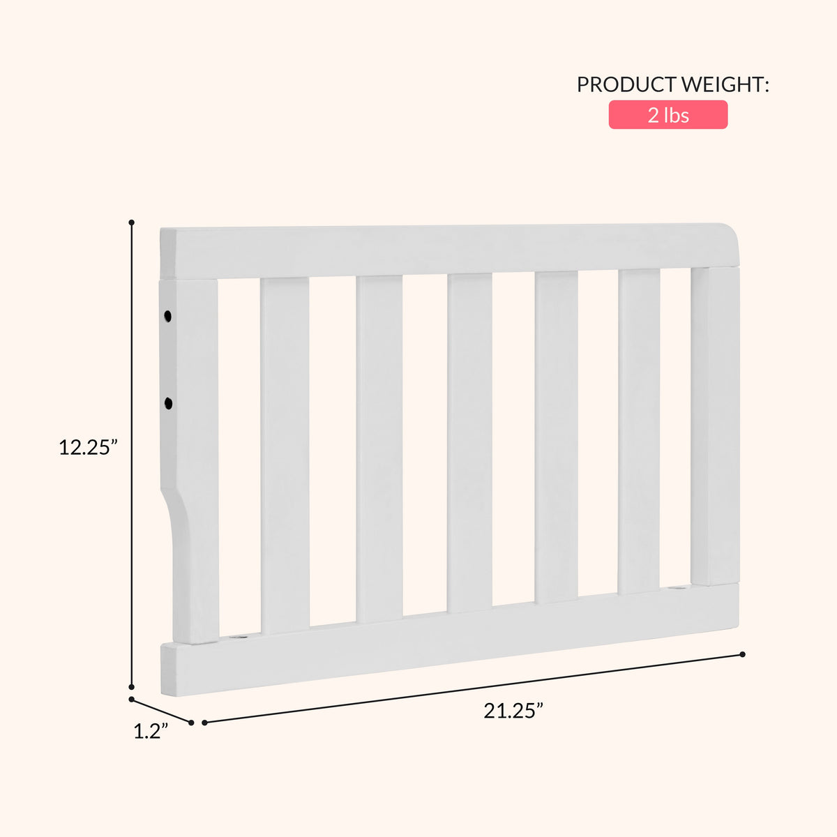 Dream On Me Convertible Crib Toddler Guard Rail