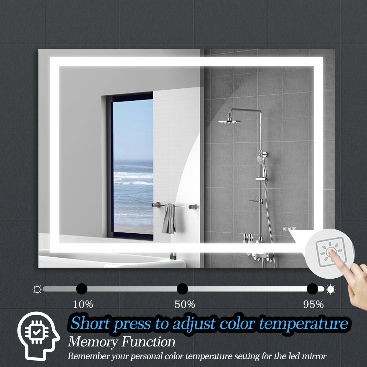 LED Bathroom Mirror with Lights