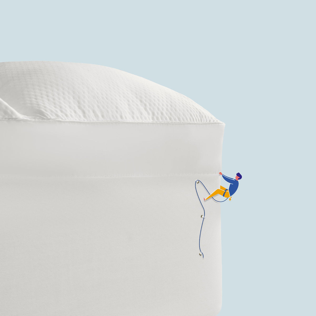 Extra Fluffy Mattress Pad Deep Pockets - White