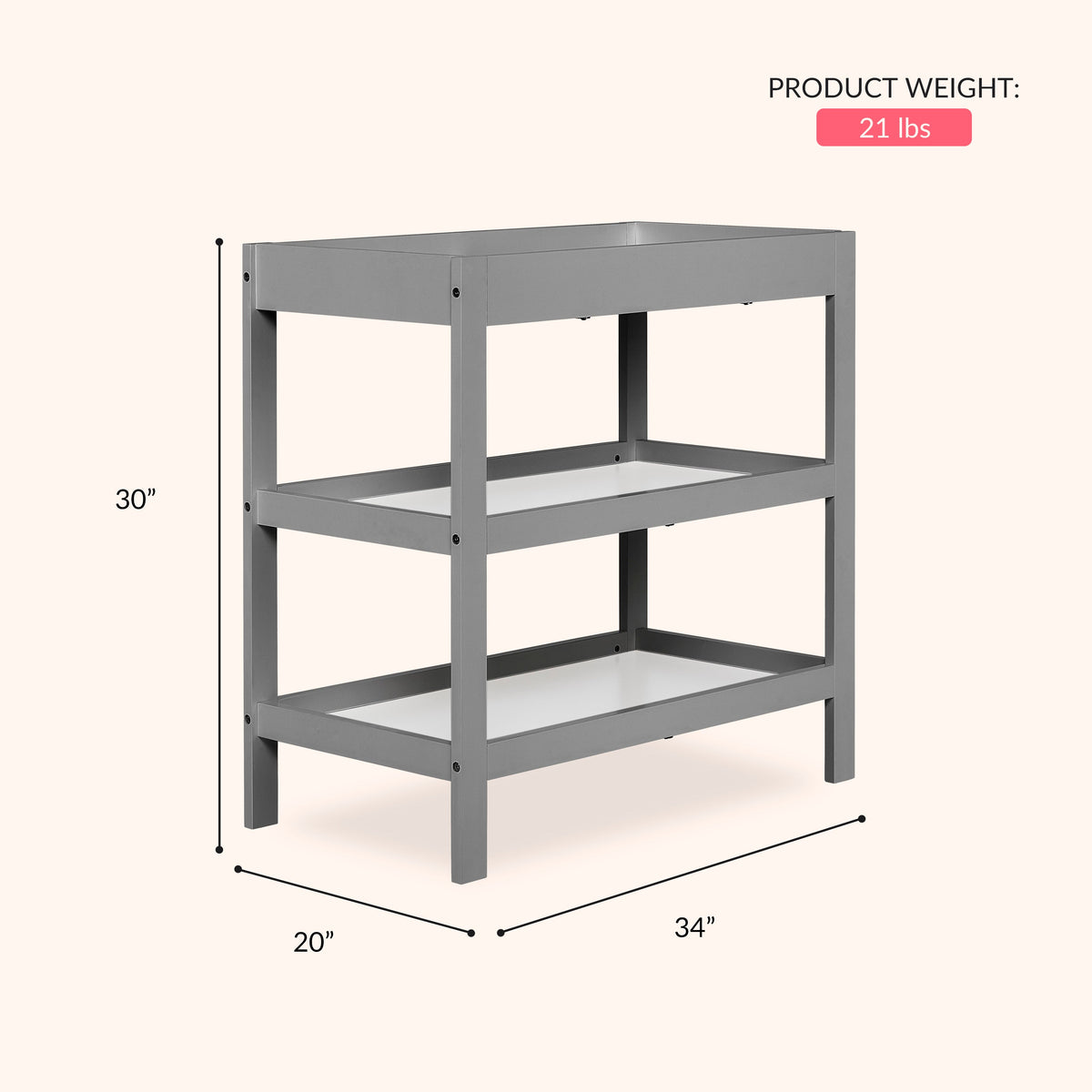 Dream On Me Ridgefield Changing Table