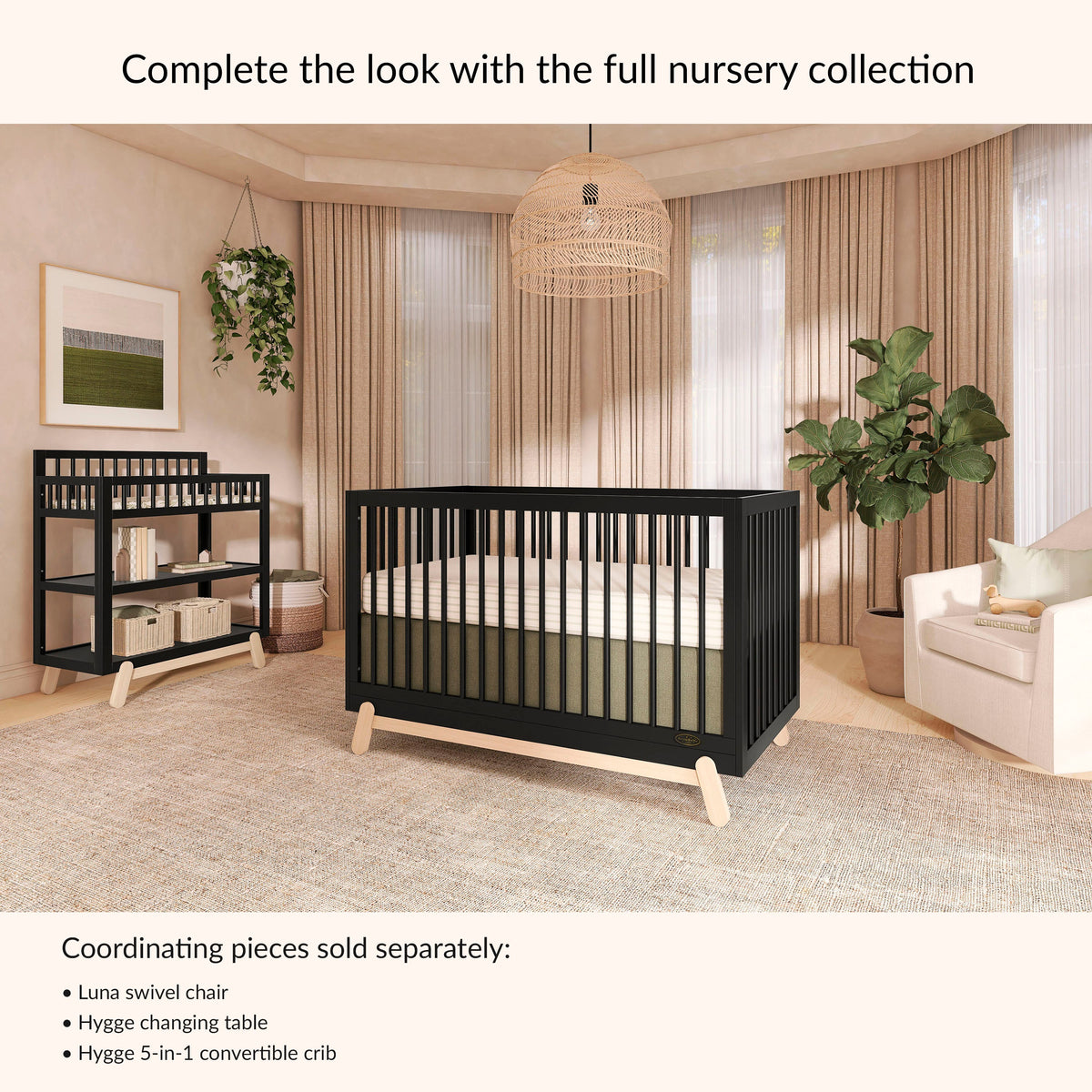 Dream On Me Hygge 5-in-1 Convertible Crib