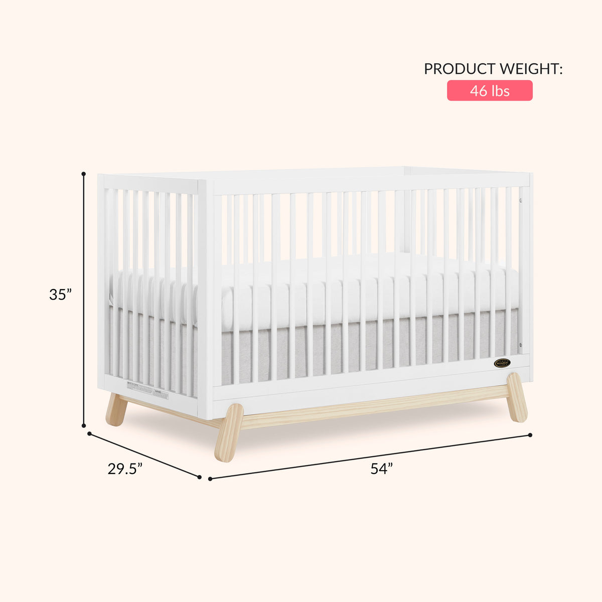 Dream On Me Hygge 5-in-1 Convertible Crib