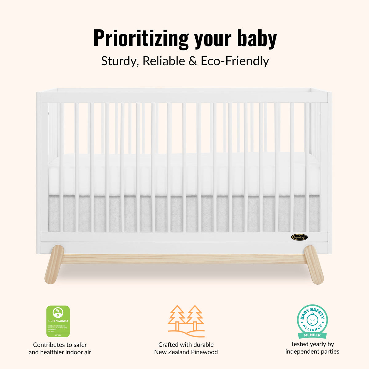 Dream On Me Hygge 5-in-1 Convertible Crib