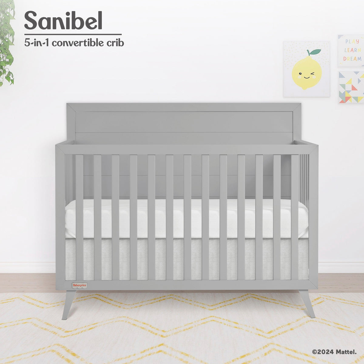 Fisher-Price by Dream On Me Sanibel 5-in-1 Convertible Crib