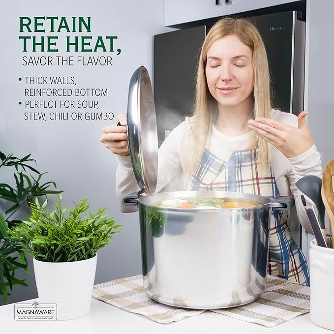 Magnaware Stock Pot with Lid 14 Quarts