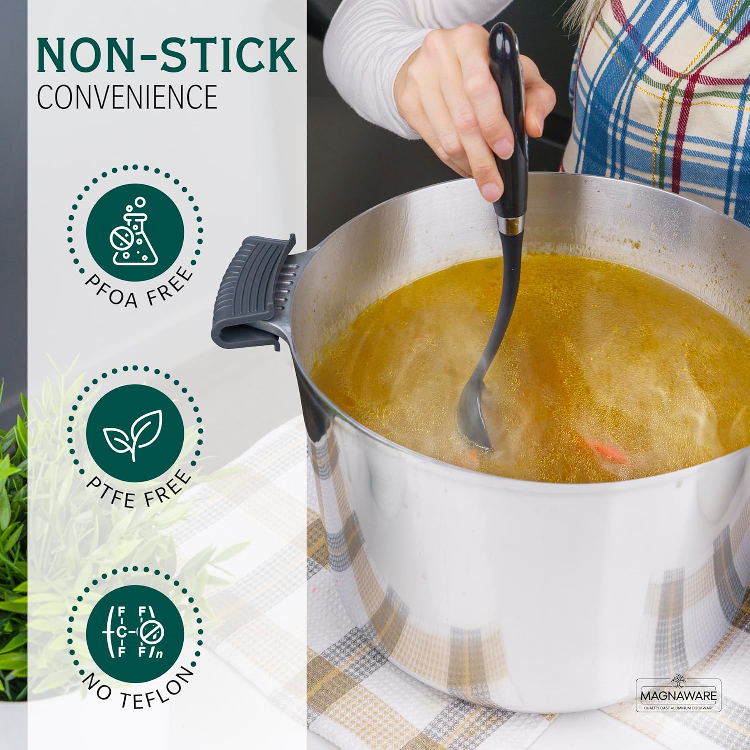 Magnaware Stock Pot with Lid 18 Quarts