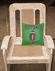 Football Canvas Throw Pillow - Decorative Pillow