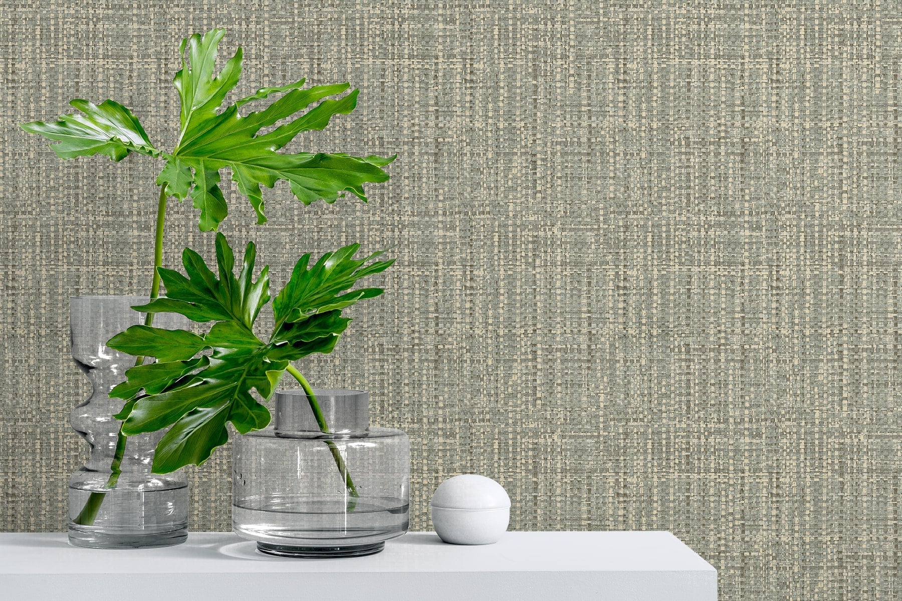Exuma Faux Weave Peel and Stick Removable Wallpaper