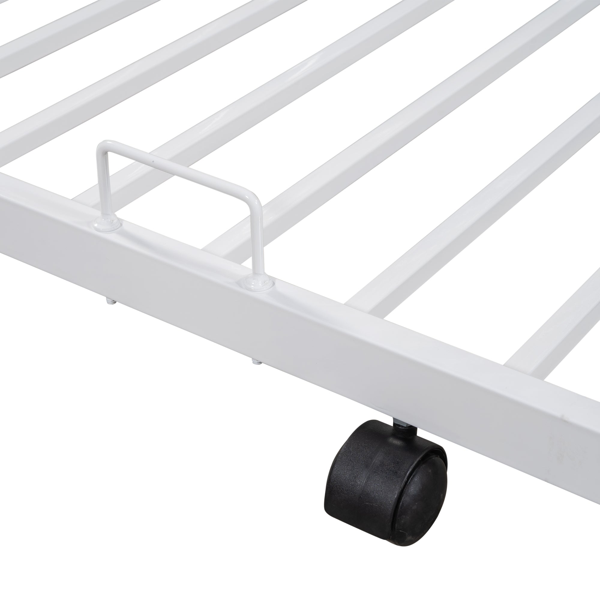 Metal Twin-Over-Full Bunk Bed with Trundle