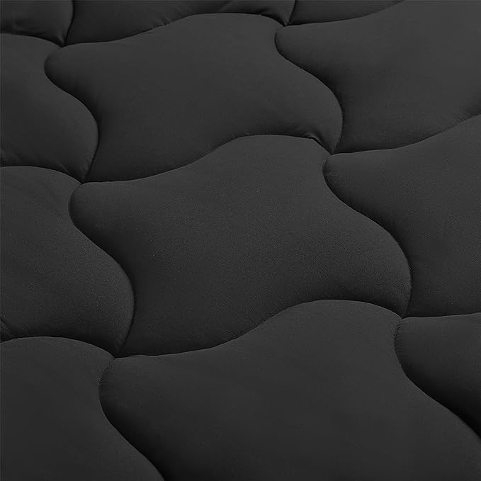 Premium Cooling Mattress Pad - Black