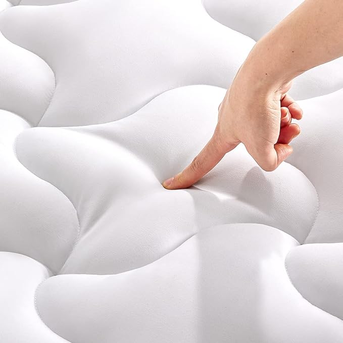 Premium Cooling Mattress Pad White