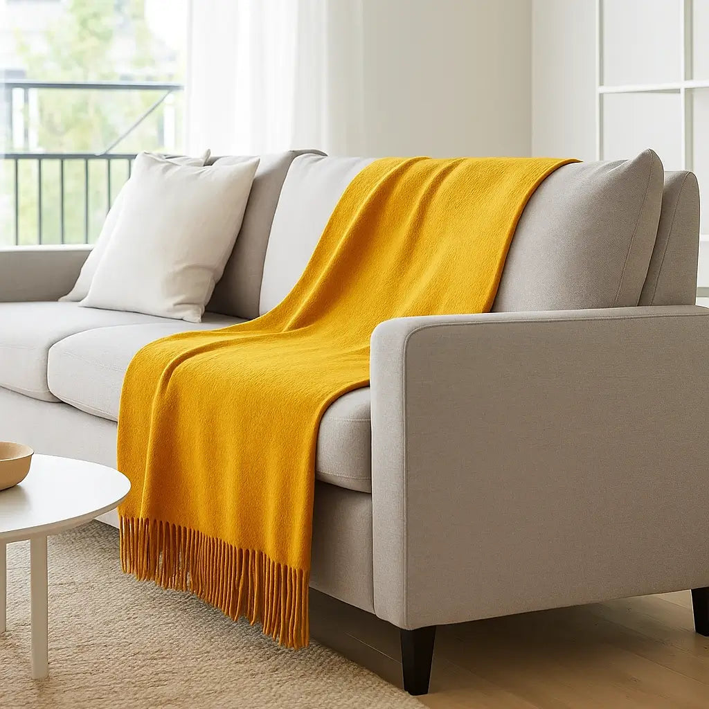 Cashmere Throw Blanket - 55"x74"