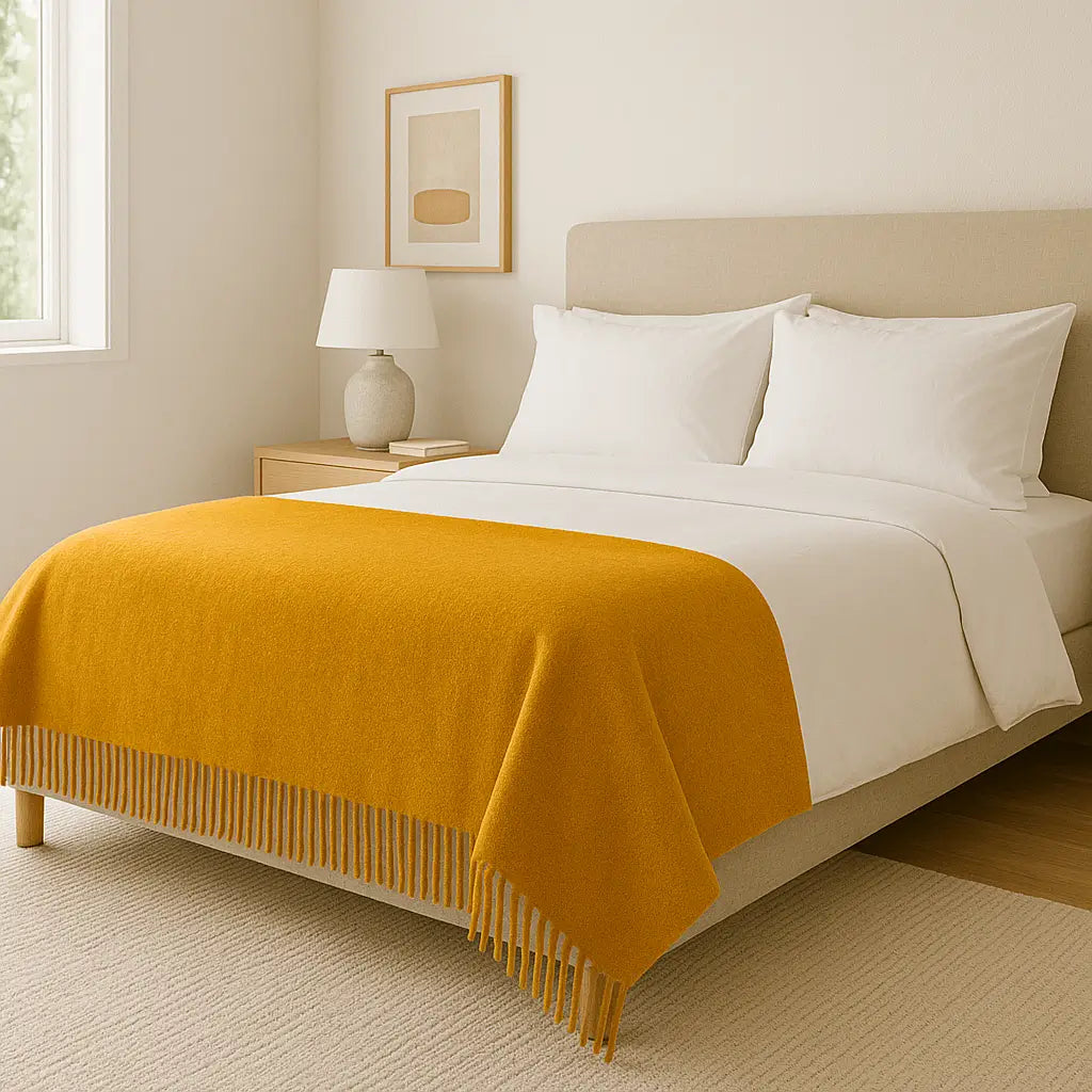 Cashmere Throw Blanket - 55"x74"