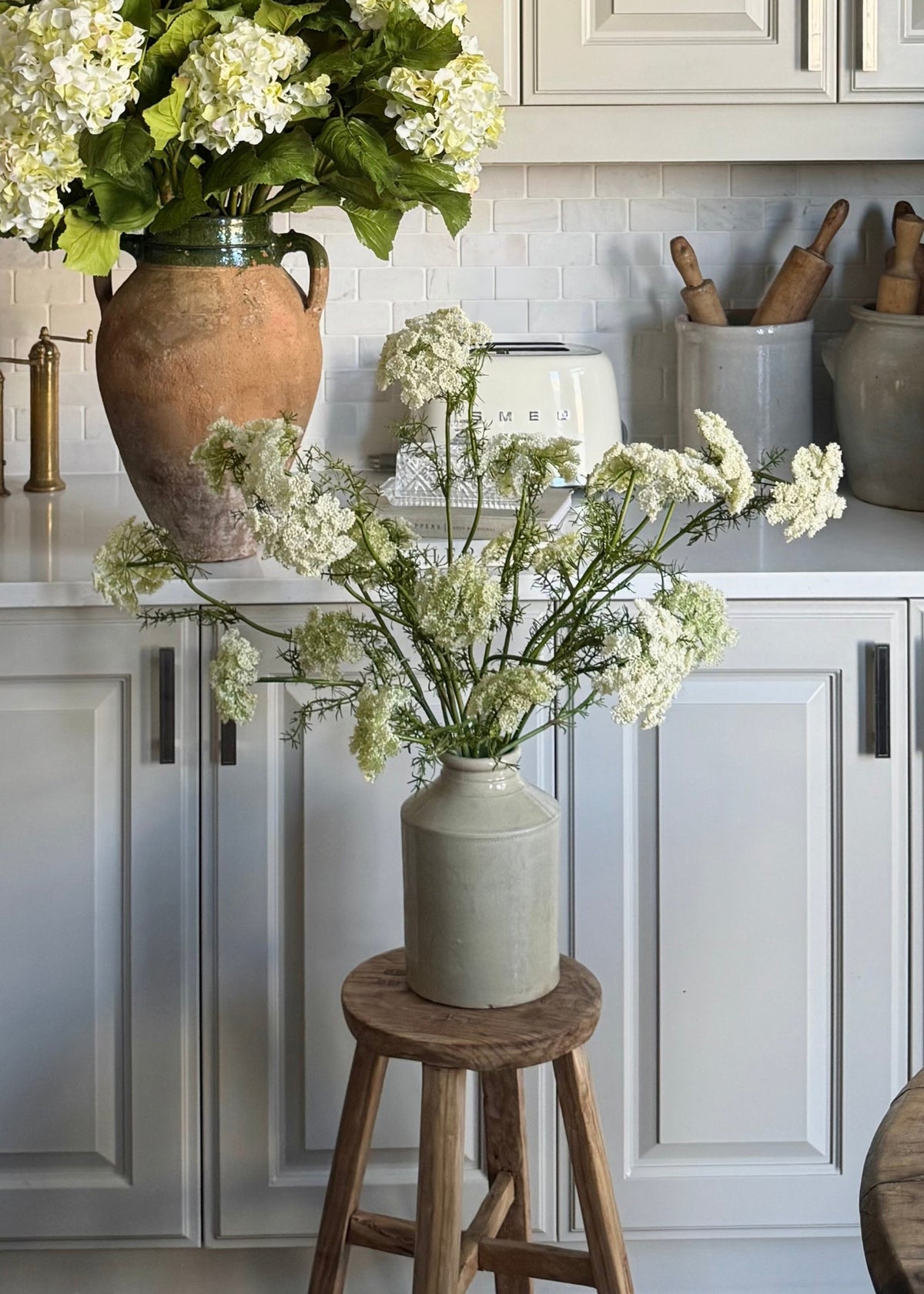 Artificial Dill Wildflower Branch - 33"