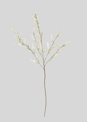 Artificial Spirea Wildflower Branch in White - 39.5"