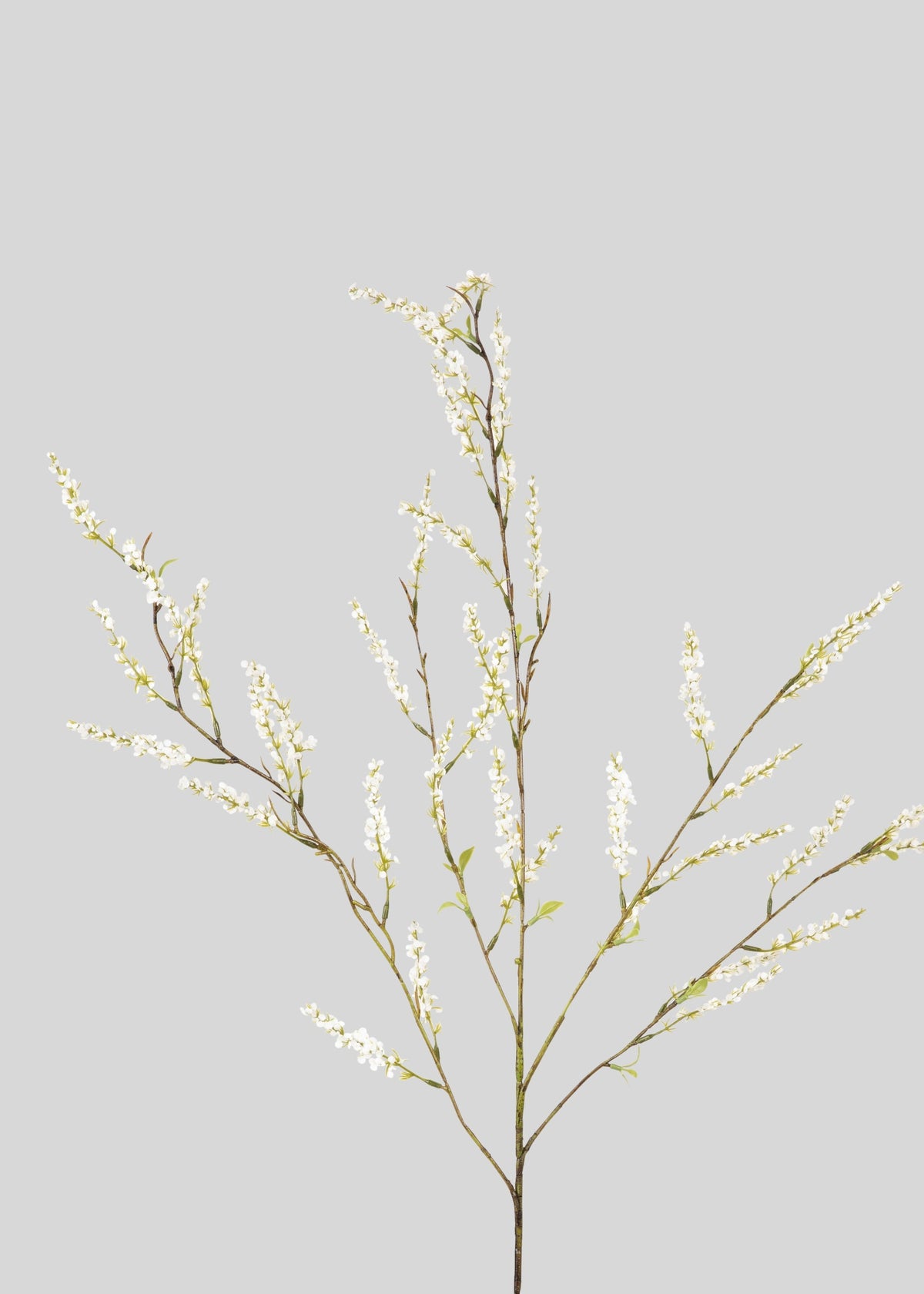 Artificial Spirea Wildflower Branch in White - 39.5"