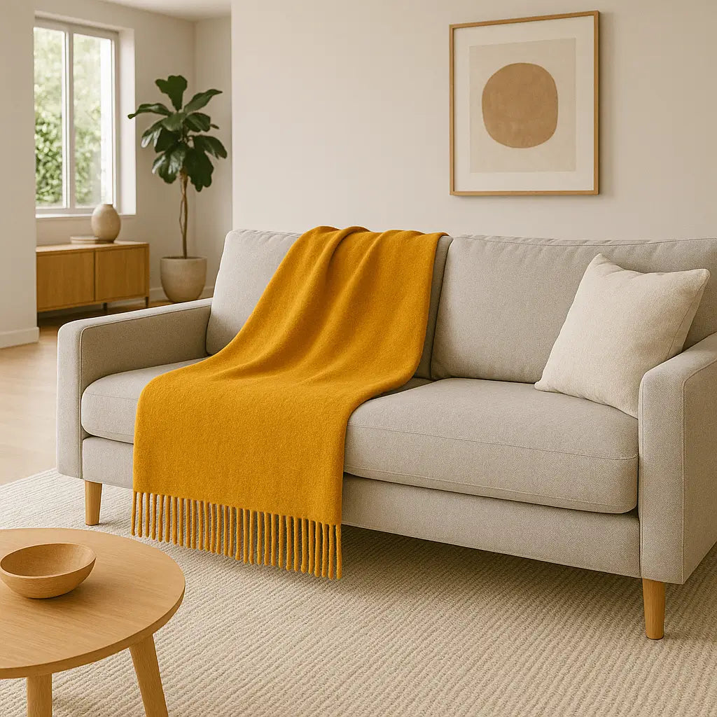 Cashmere Throw Blanket - 55"x74"