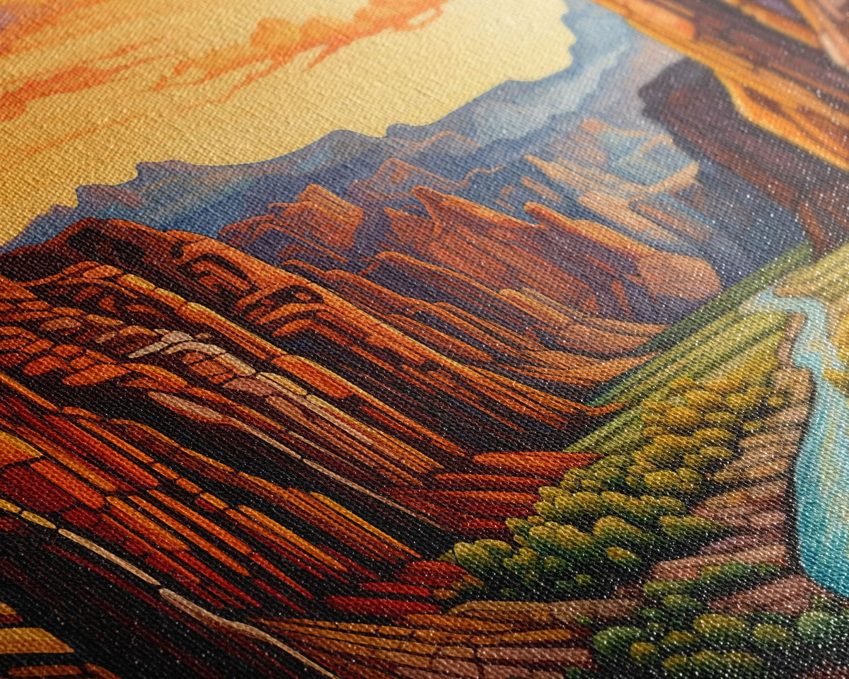 Canyon Art, Canvas Print, 3 Piece Wall Art