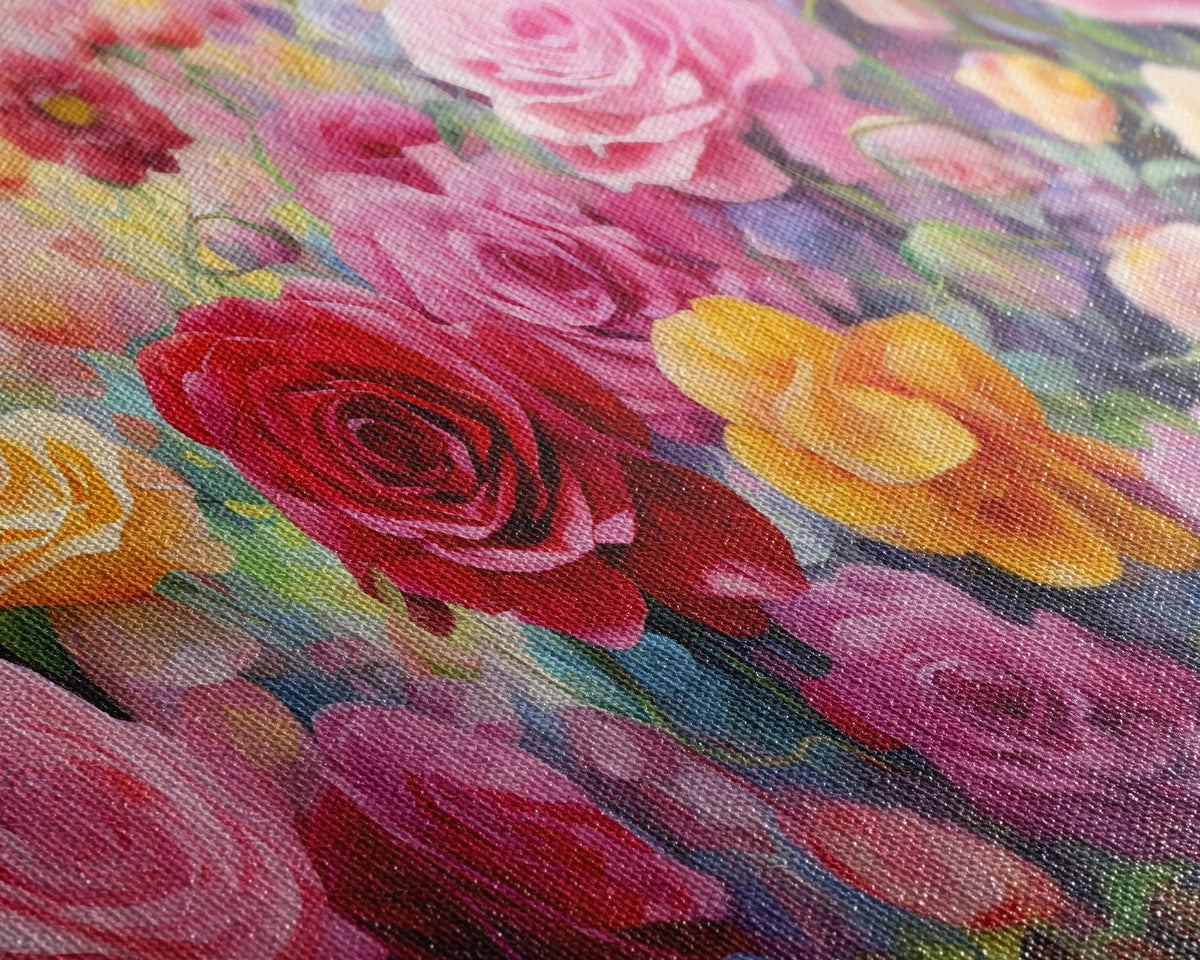 Roses Wall Art, Canvas Print, 3 Piece Wall Art