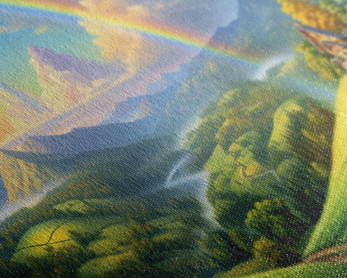 Rainbow Wall Art, Canvas Print, 3 Piece Wall Art