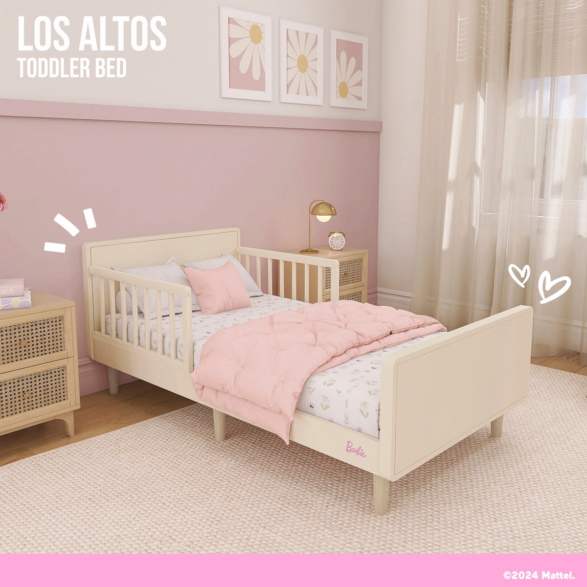 Barbie By Evolur Los Altos Toddler Bed