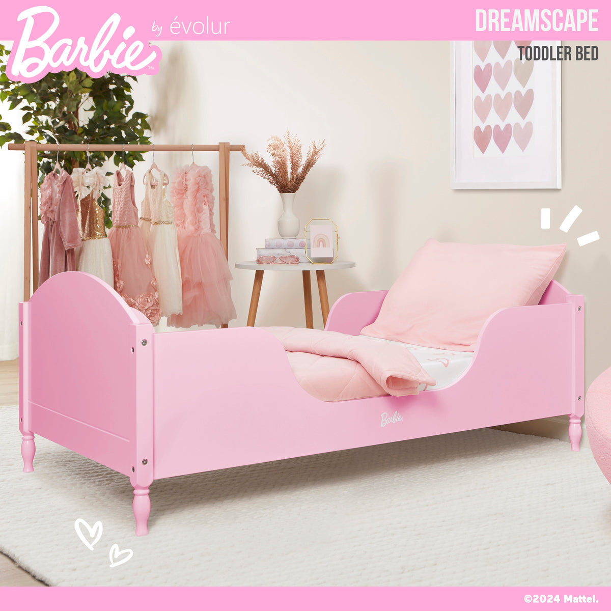 Barbie by Evolur Dreamscape Toddler Bed