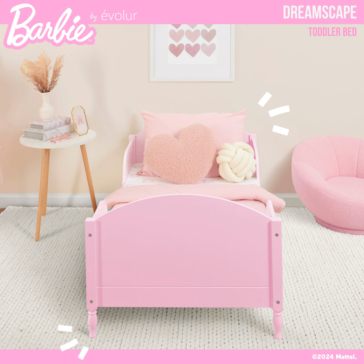 Barbie by Evolur Dreamscape Toddler Bed