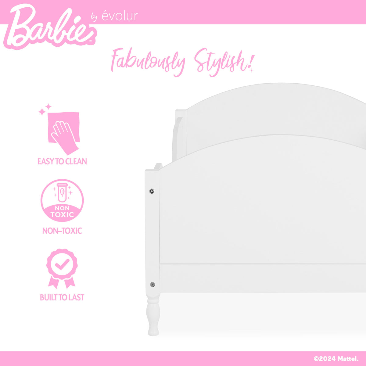 Barbie by Evolur Dreamscape Toddler Bed