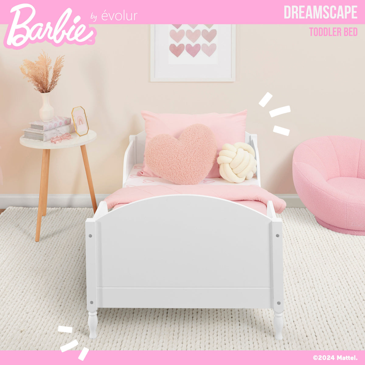 Barbie by Evolur Dreamscape Toddler Bed