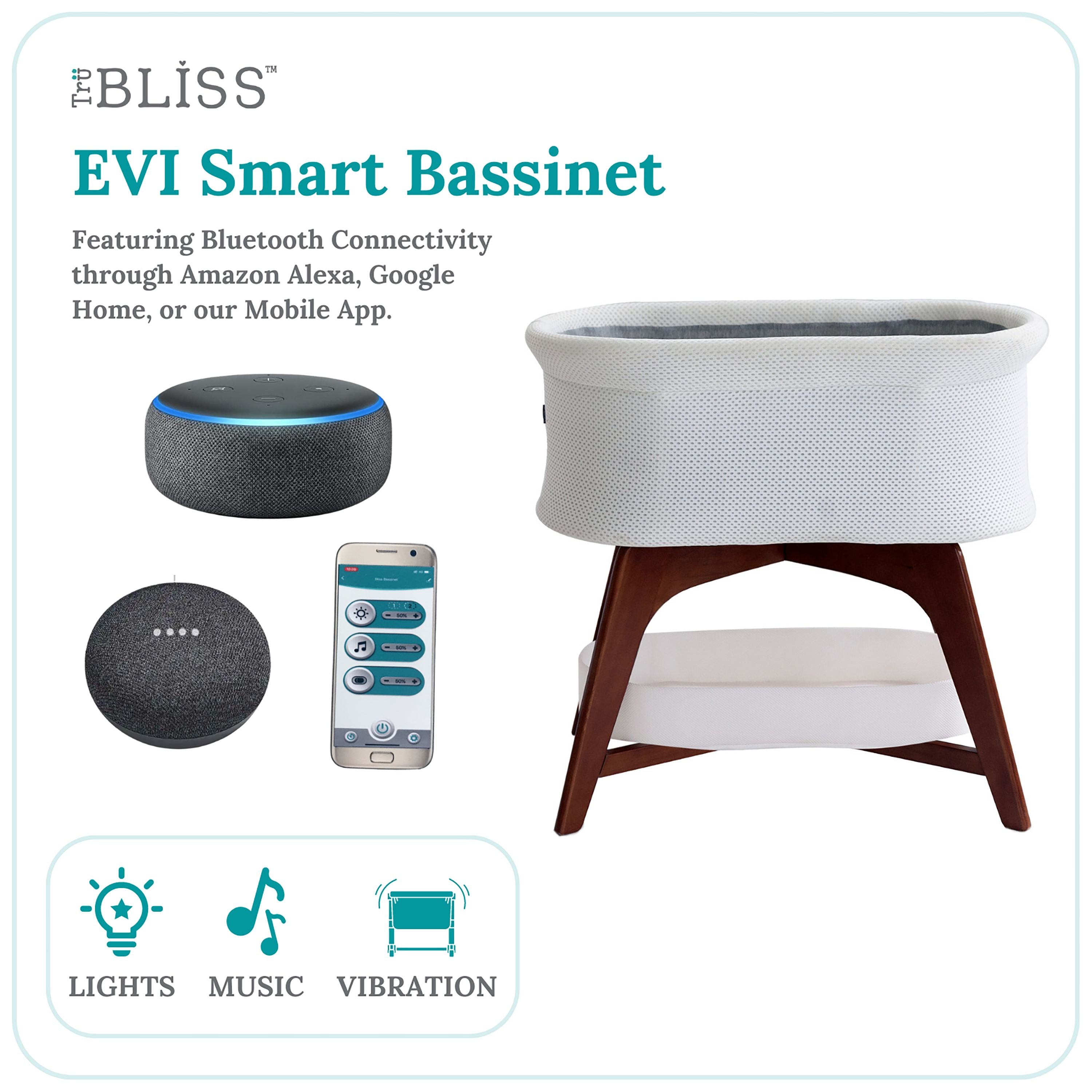 TruBliss® Evi Smart Bassinet