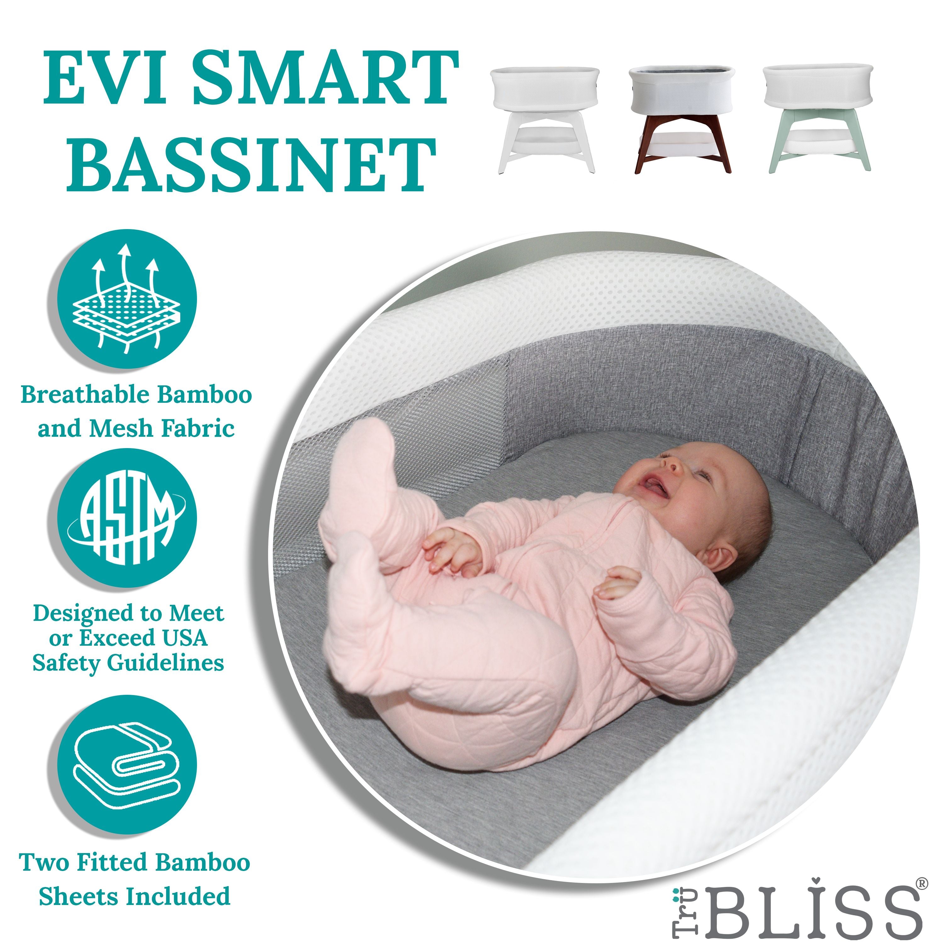 TruBliss® Evi Smart Bassinet