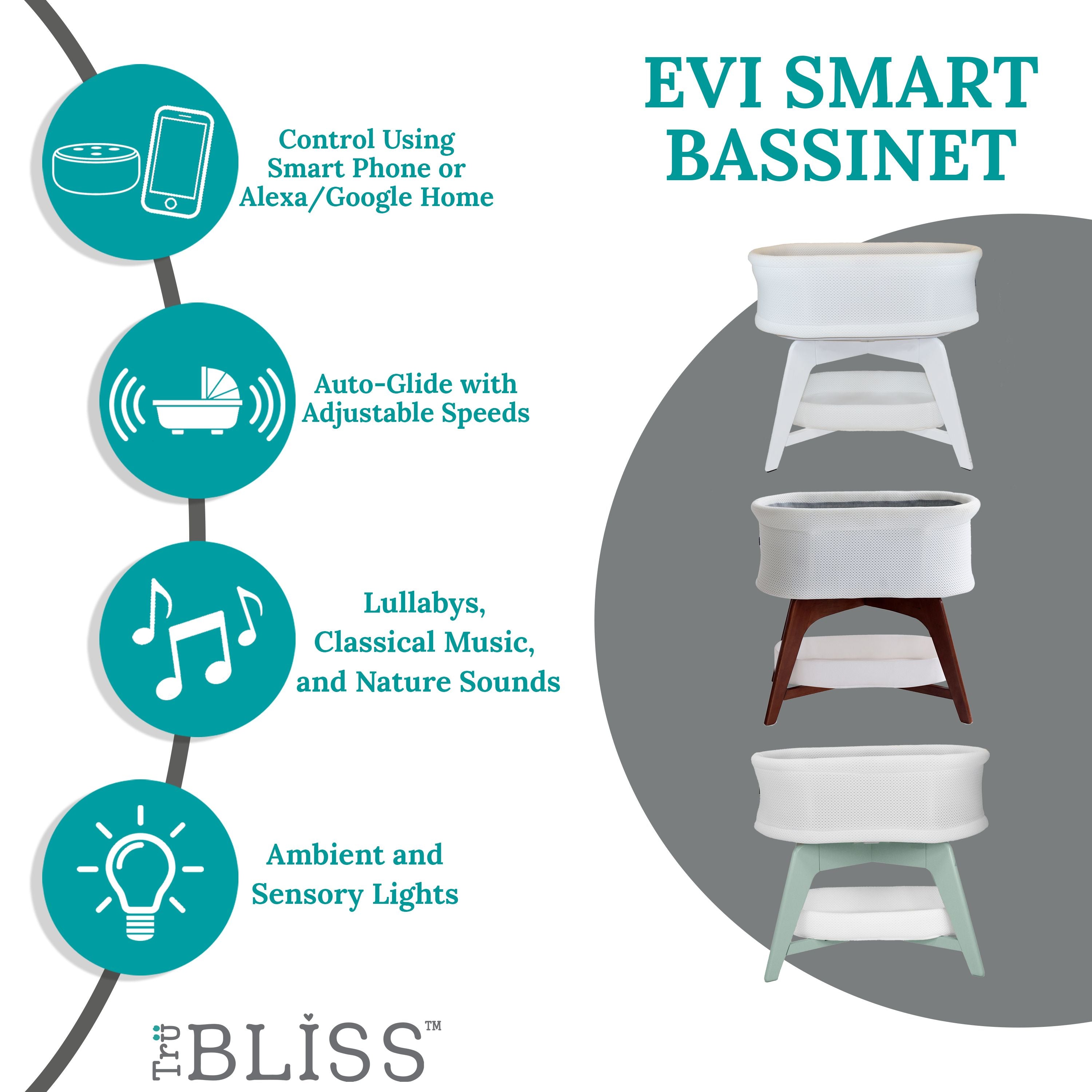 TruBliss® Evi Smart Bassinet