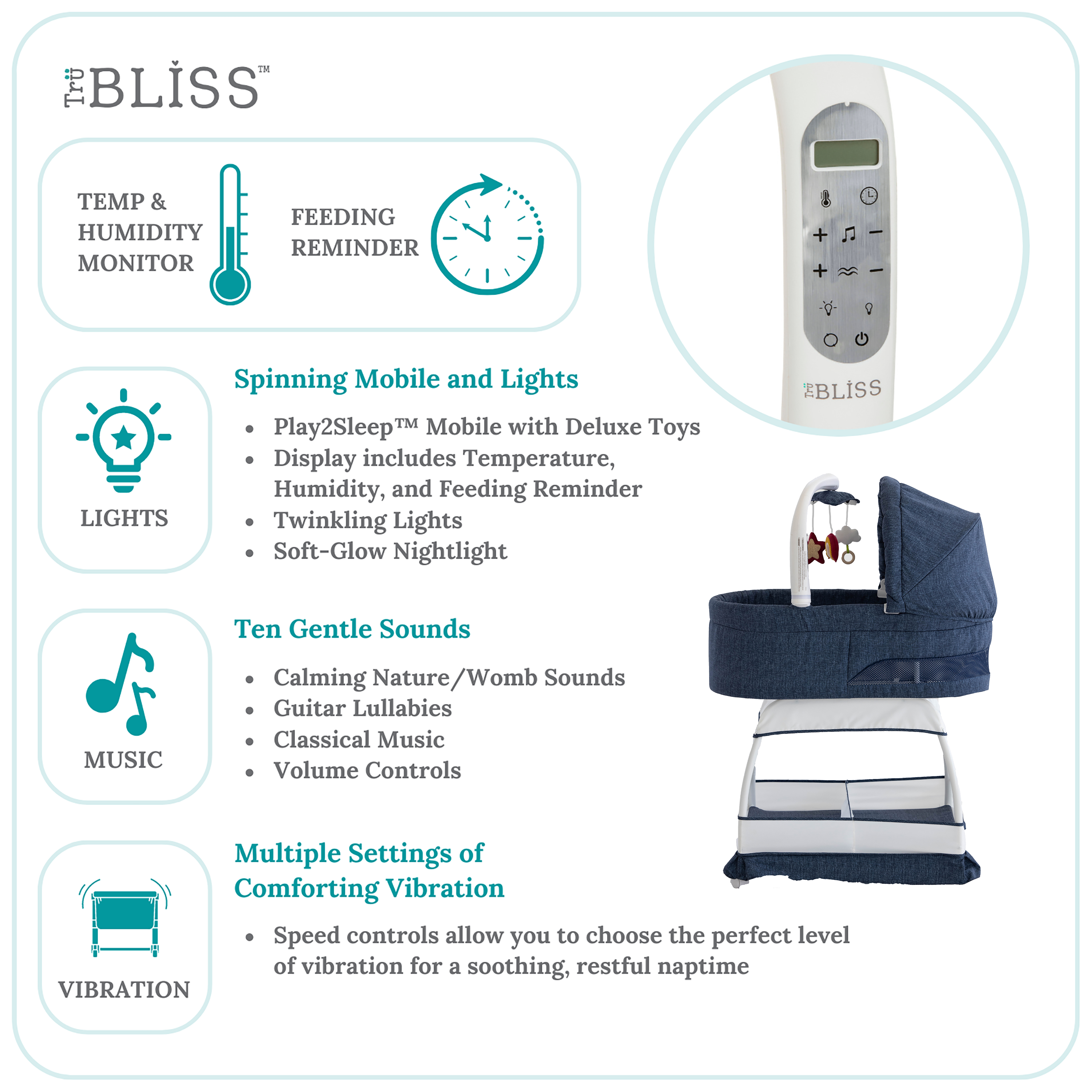 TruBliss Sweetli Nurture Bassinet
