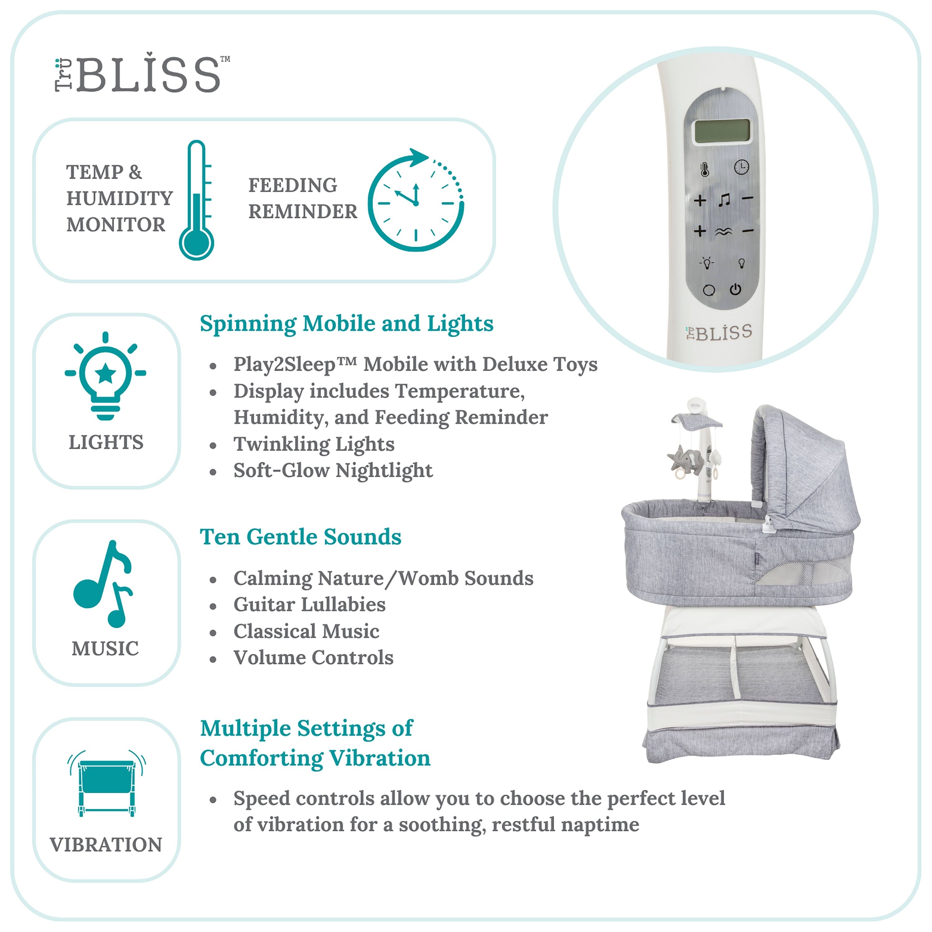 TruBliss Sweetli Nurture Bassinet
