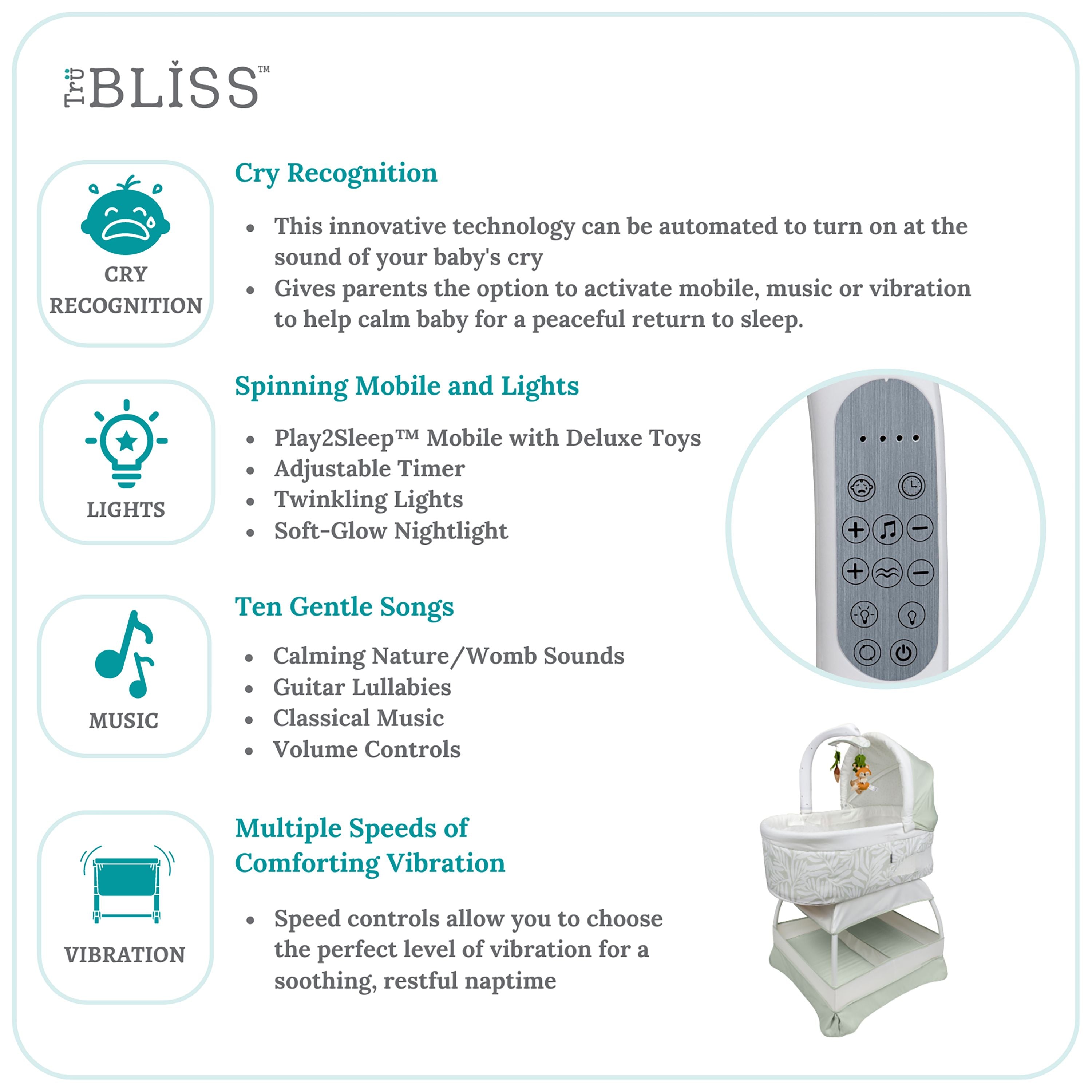 TruBliss® Sweetli Calm Bassinet