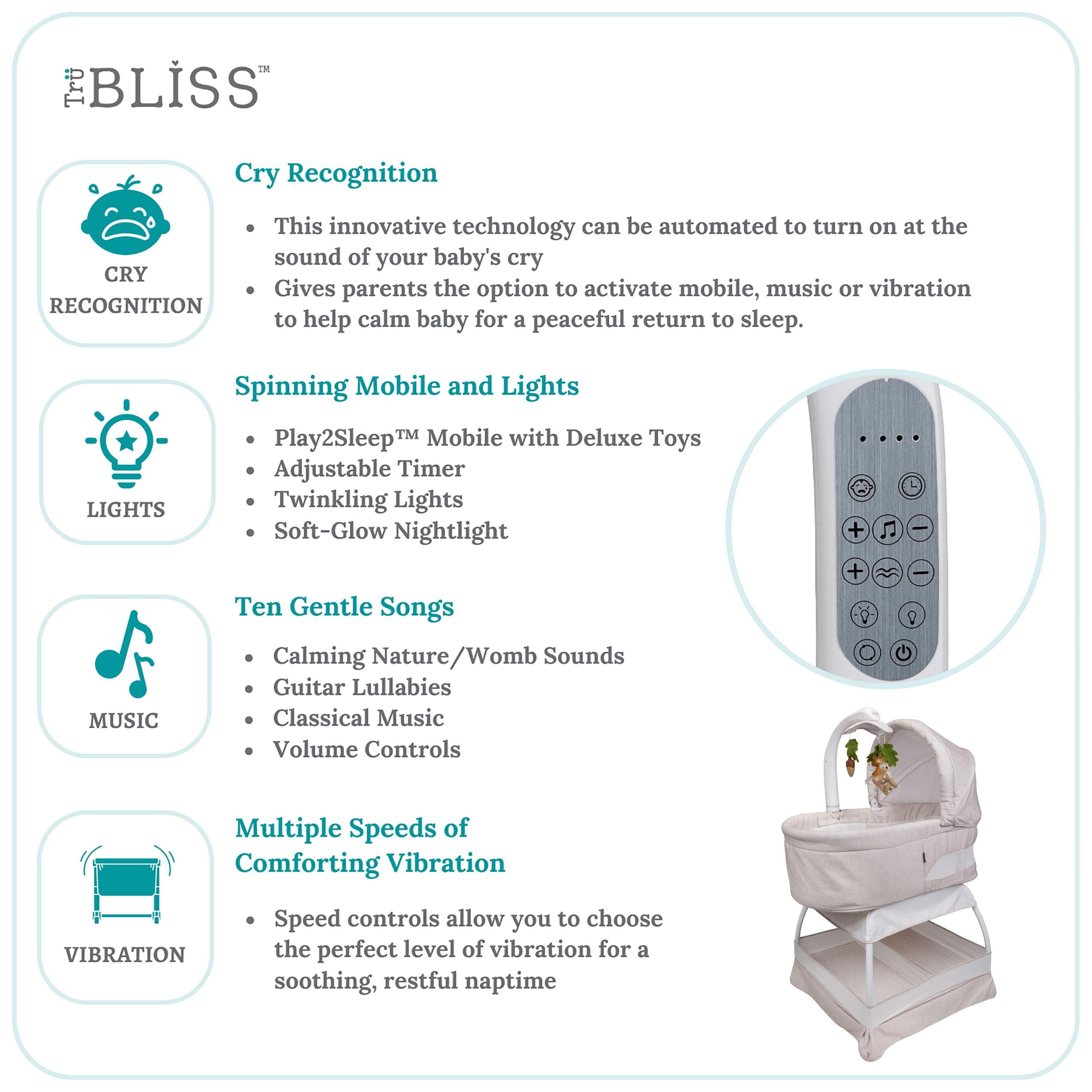 TruBliss® Sweetli Calm Bassinet