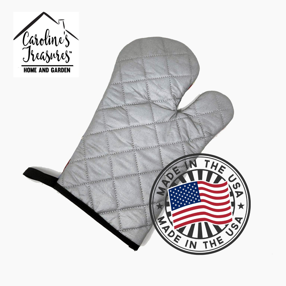 Christmas Boston Terrier - Oven Mitt