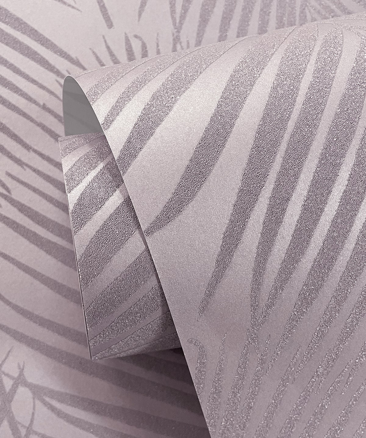 Persei Palm Glass Beaded Botanical Unpasted Wallpaper