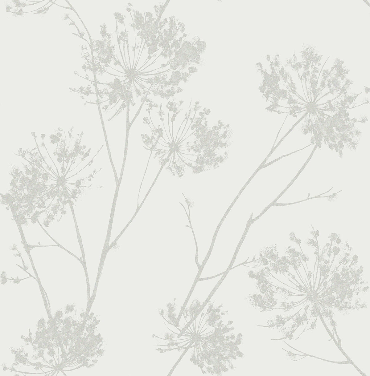 Wild Grass Glass Beaded Botanical Unpasted Wallpaper