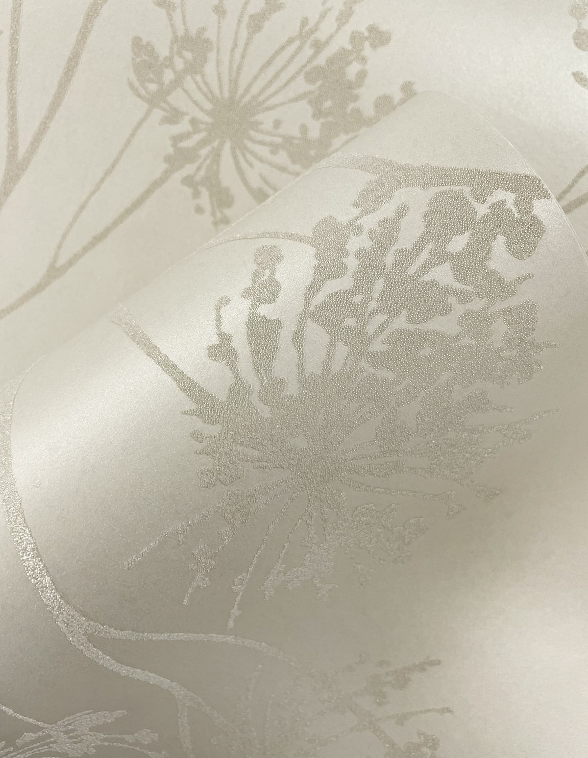 Wild Grass Glass Beaded Botanical Unpasted Wallpaper