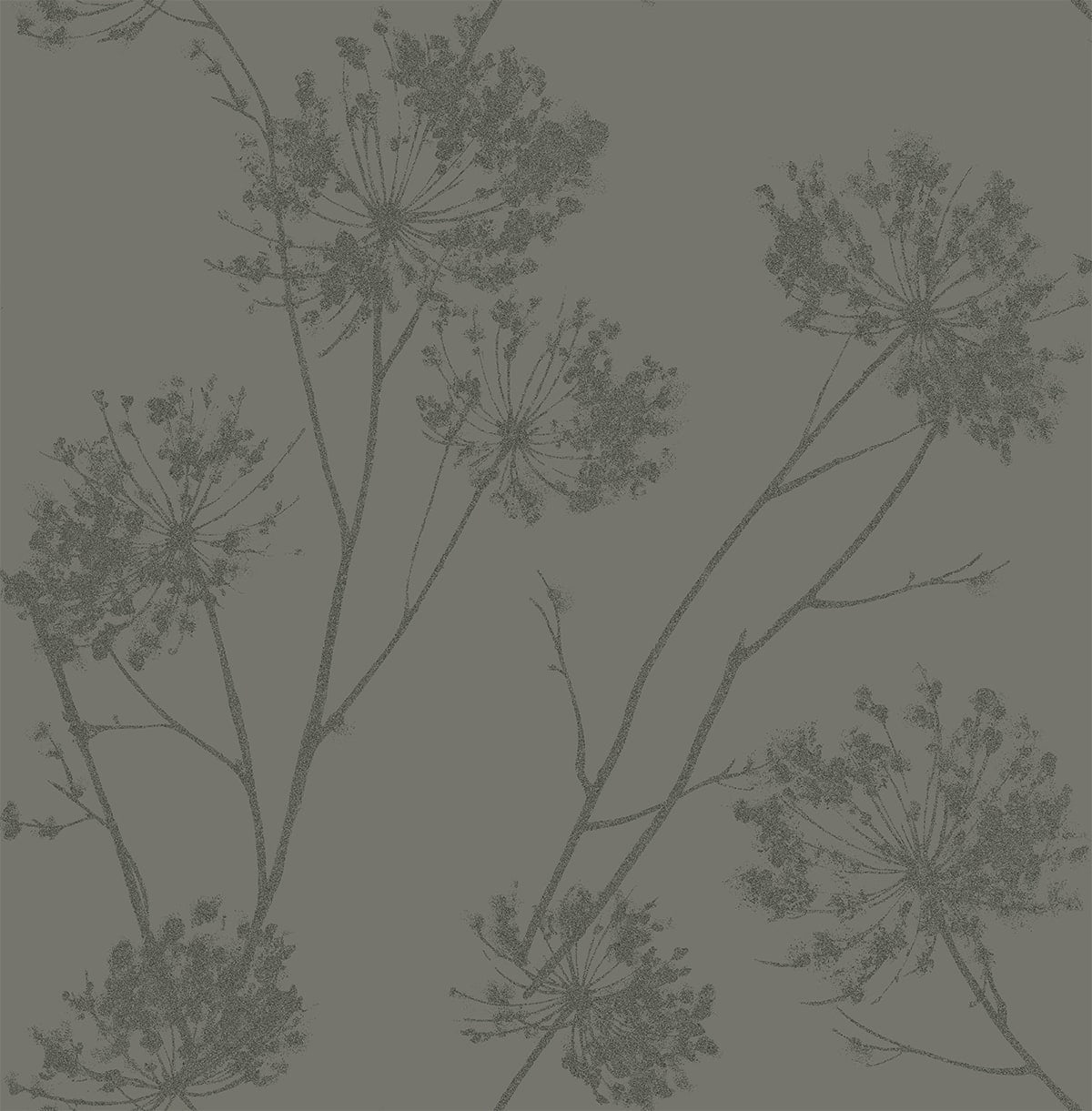 Wild Grass Glass Beaded Botanical Unpasted Wallpaper