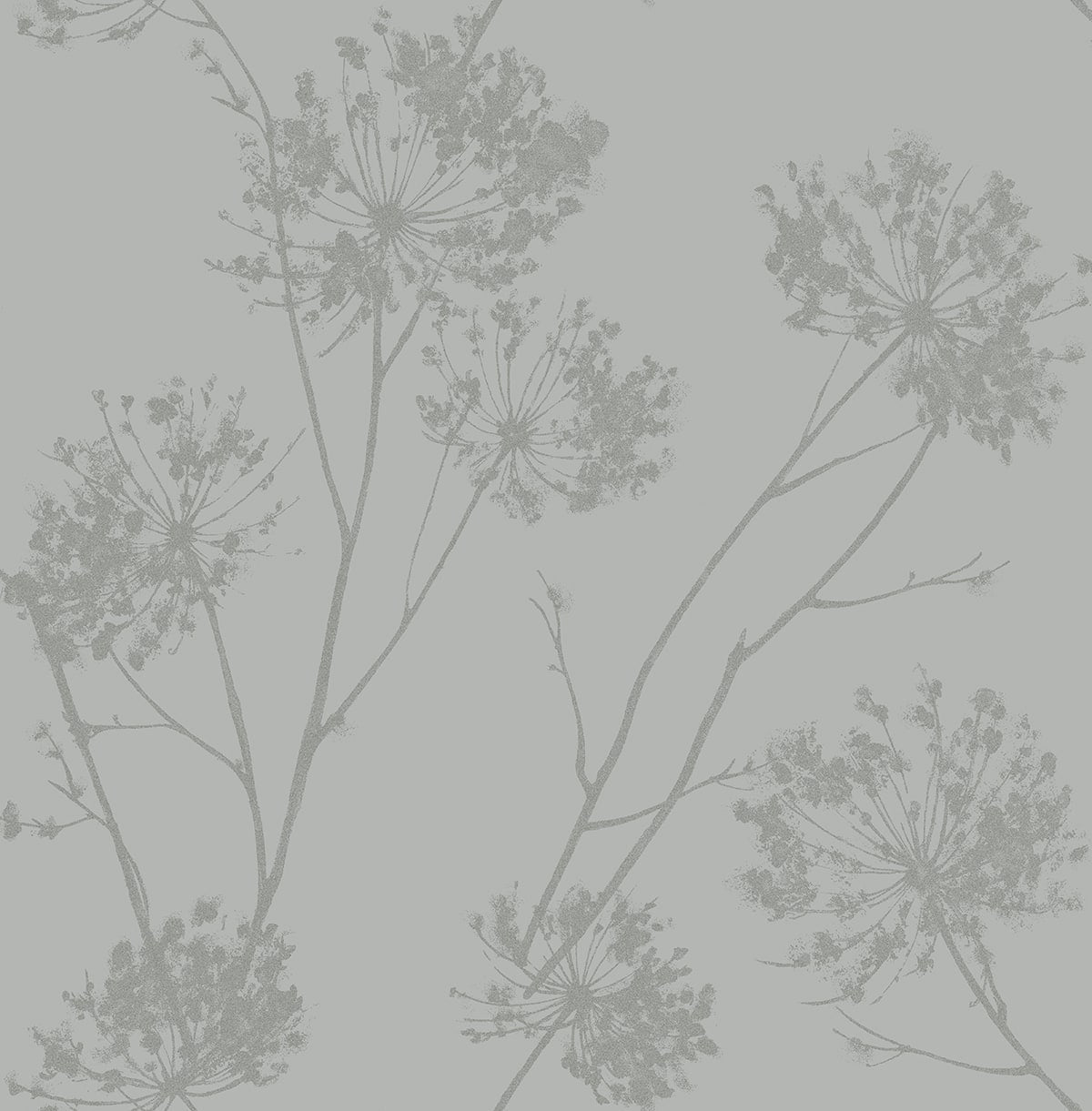 Wild Grass Glass Beaded Botanical Unpasted Wallpaper