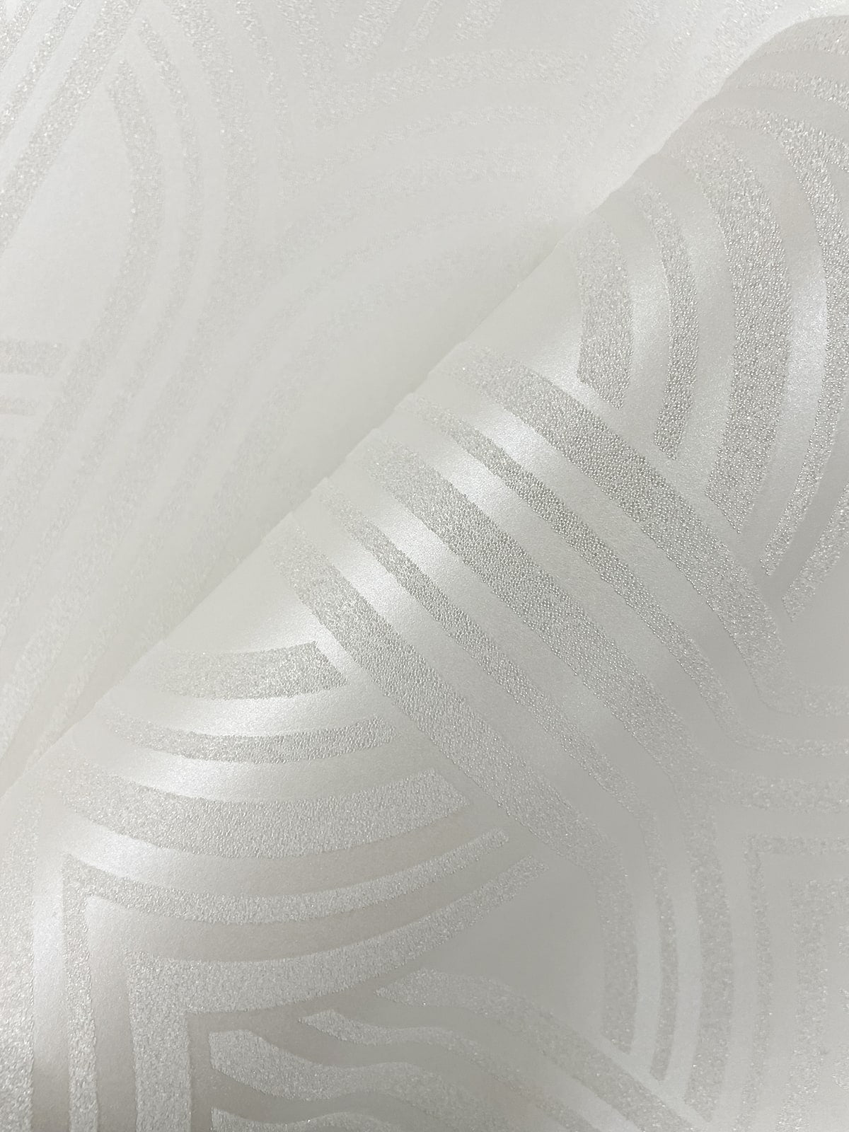 Deco Arches Glass Beaded Geometric Unpasted Wallpaper