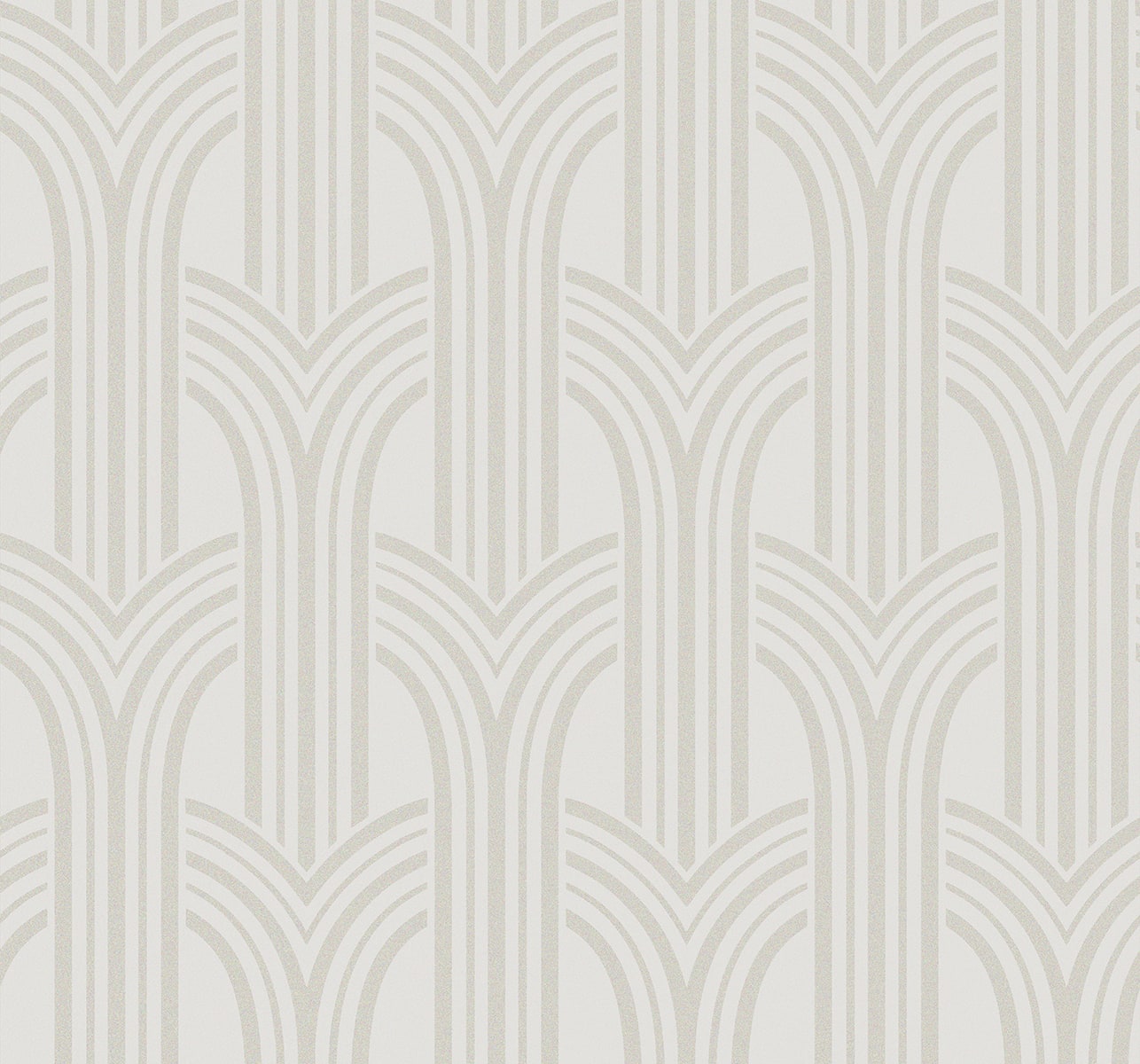 Deco Arches Glass Beaded Geometric Unpasted Wallpaper