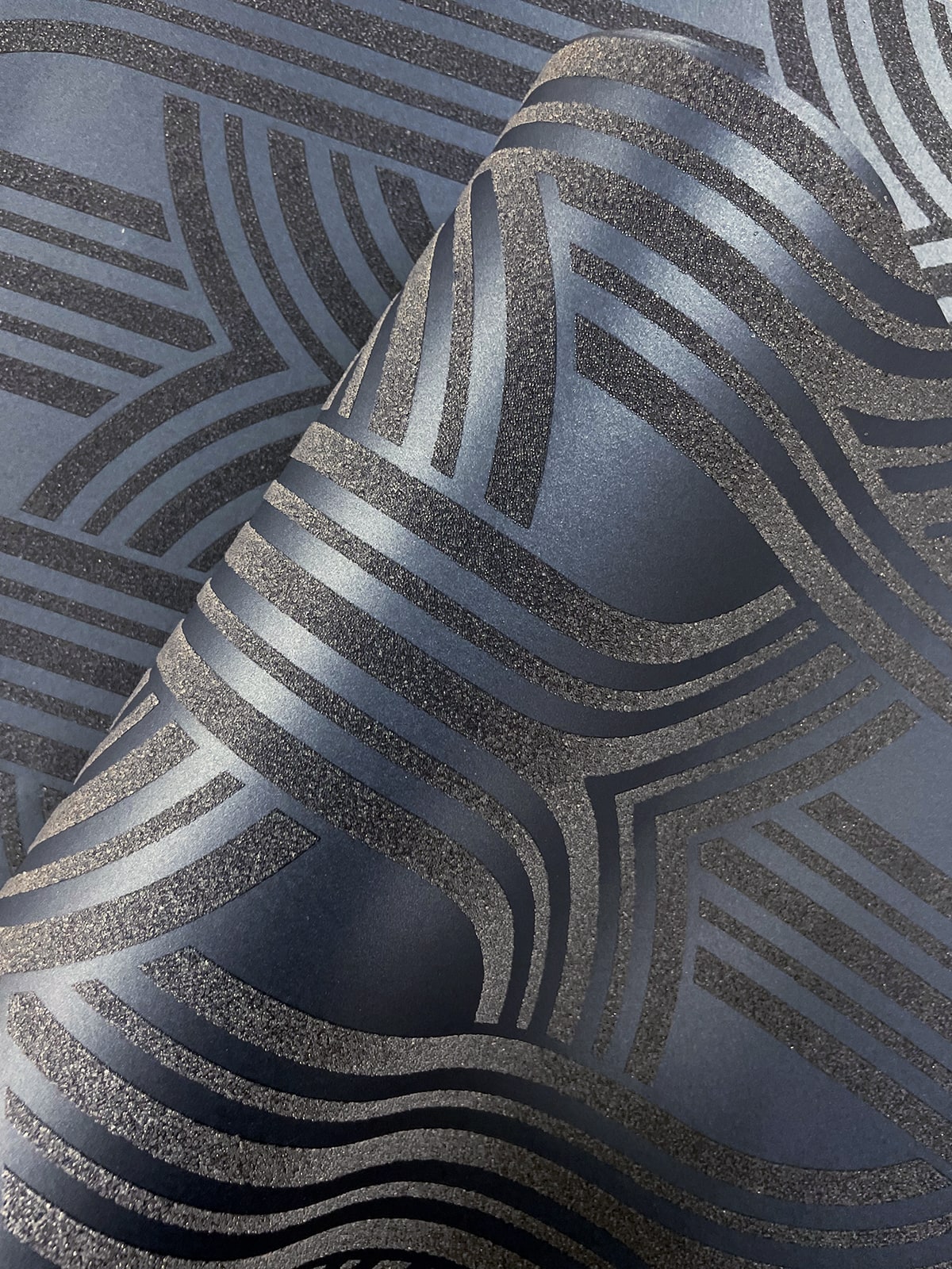 Deco Arches Glass Beaded Geometric Unpasted Wallpaper