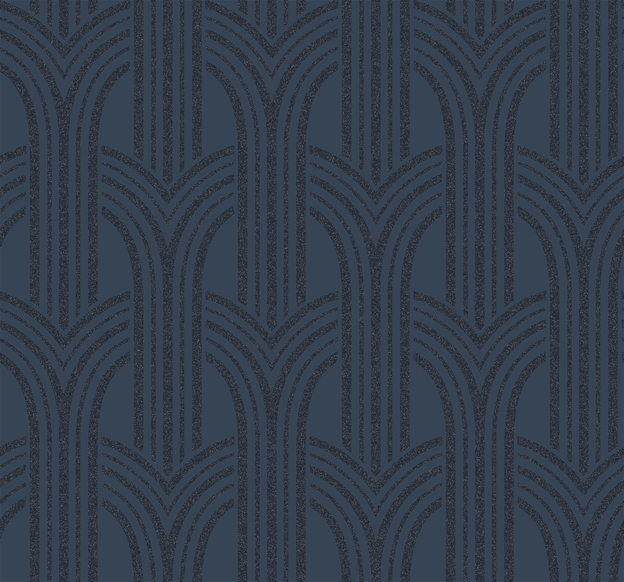 Deco Arches Glass Beaded Geometric Unpasted Wallpaper