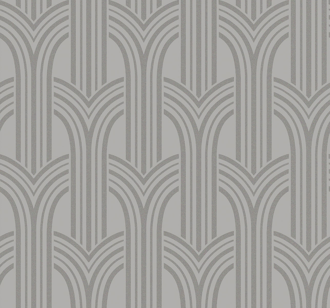 Deco Arches Glass Beaded Geometric Unpasted Wallpaper